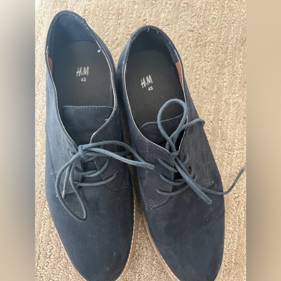 H&M - mens blue dress shoes size 42 - Picture 4 of 5